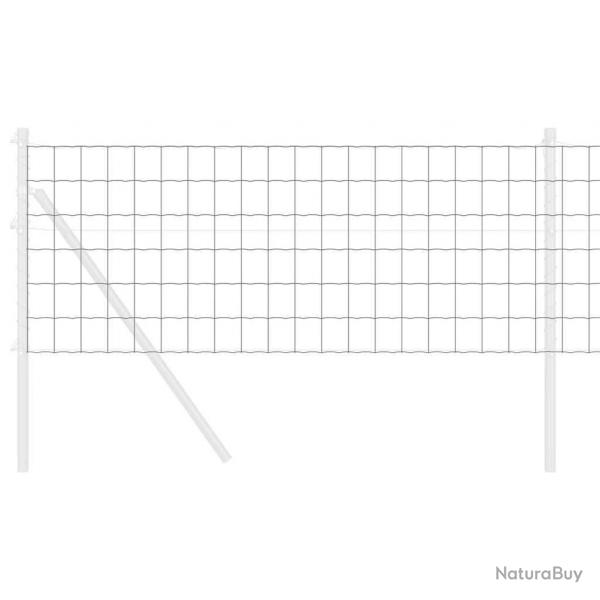 Clture Euro grise 0.6x10 m en acier
