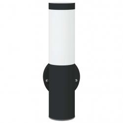 Applique Murale Extérieure Noir Acier Inoxydable IP44