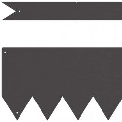 Bordures de jardin 50 pcs Noir 100x0.5x15 cm Plastique