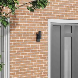 Applique Murale Extérieure Noire Acier Inoxydable IP44