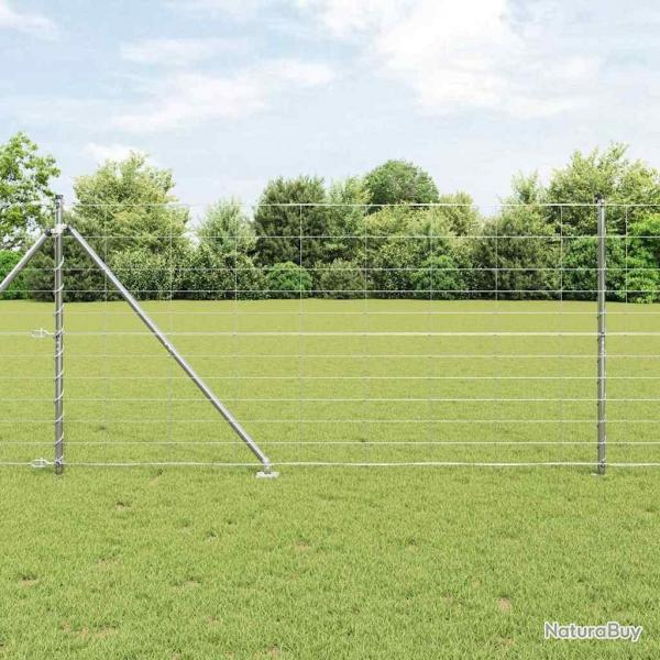 Clture 1,2 x 25 m en acier galvanis