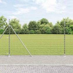 Clôture de champ 1,6 x 25 m en acier galvanisé