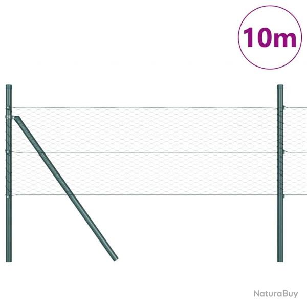 Clture hexagonale Verte 0.4x10 m Acier