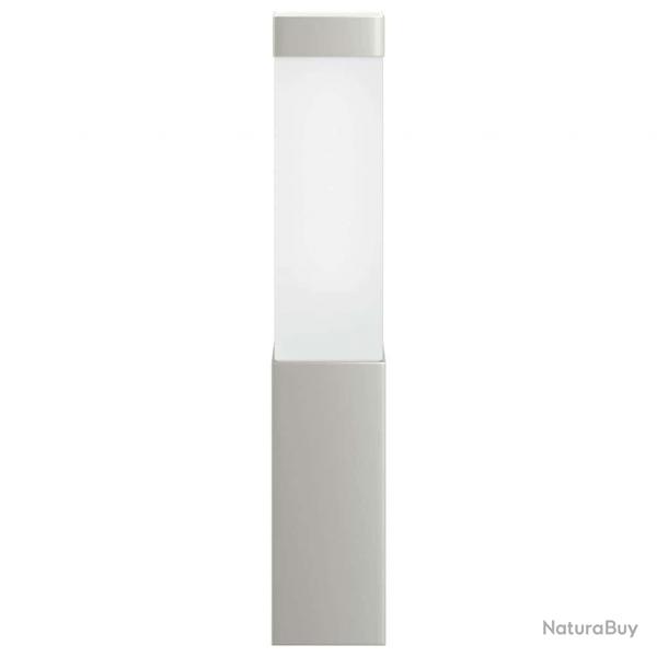 Applique murale extrieure argente en acier inoxydable IP44