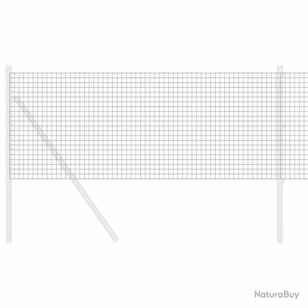Clture en fer soud grise 0,6 x 10 m en acier
