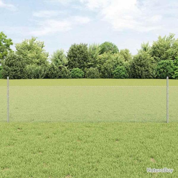 Pots de clture 5 pcs U-Channel 60 cm Acier Galvanis