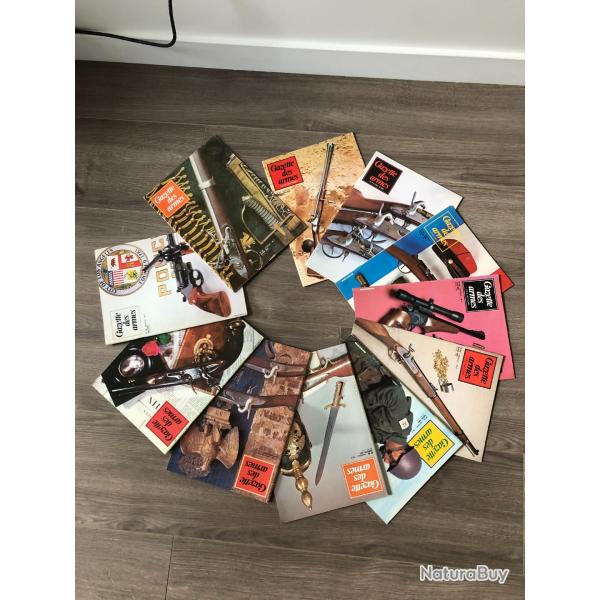 Lot de 11 revues LA GAZETTE DES ARMES
