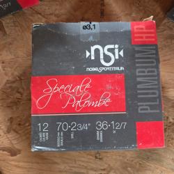 NSI spéciale palombe 12/70 36 grammes plomb boléro 6 (6 boites)