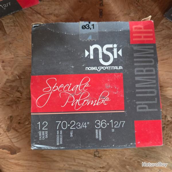 NSI spciale palombe 12/70 36 grammes plomb bolro 6 (6 boites)