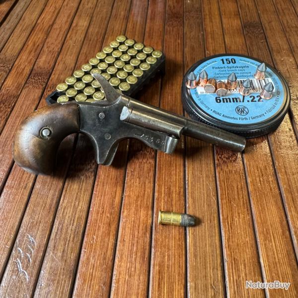 PETIT PISTOLET ELG CALIBRE 22 Short OU 6 mm CANON PIVOTANT
