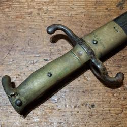 Baïonnette Prussienne M1871 impactée par un éclat