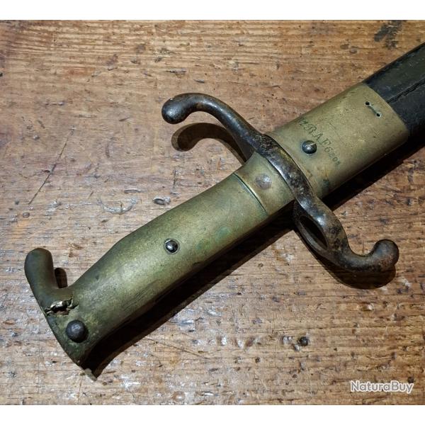 Baonnette Prussienne M1871 impacte par un clat