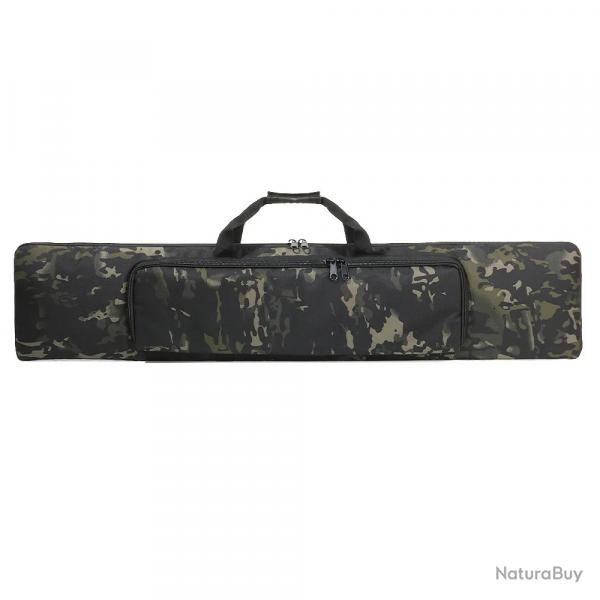 Sac Tactique Fusil 120 cm Housse de Transport pour Arme Longue Carabine Airsoft ou Pistolet Camo