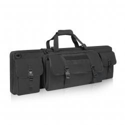 Étui Souple Double Fusil 122cm Transport 2 Pistolets  Housse Oxford 900D Imperméable Chasse Noir