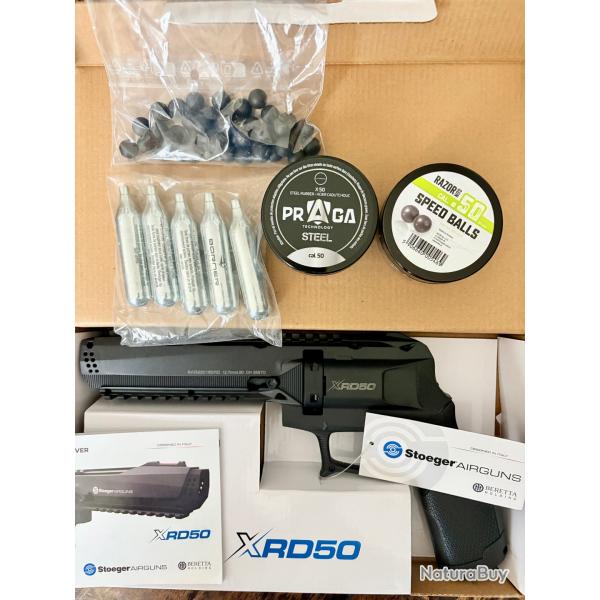PACK NEUF Revolver Stoeger XRD50 - .50 Balles Caoutchouc (13 Joules) Garantie 1an