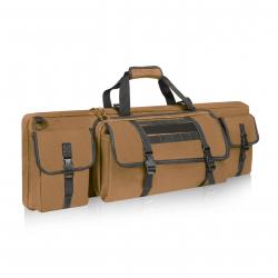 Étui Souple Double Fusil 122cm Transport 2 Pistolets  Housse Oxford 900D Imperméable Chasse Kaki