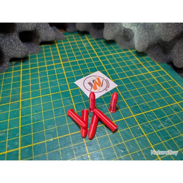 10 Cartouches Amortisseur ROUGE en 22lr - Douille amortisseur 22 LR - Snap cap - Made in France