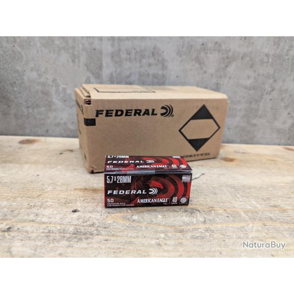 500x Federal American Eagle - 5.7x28 mm - 40 gr FMJ