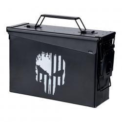 Boîte à munitions acier - calibre 30mm - Punish Skull