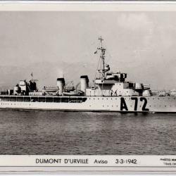 CPA - Marine de Guerre  - DUMONT D URVILLE Aviso 3-3-1942  N°1104