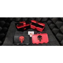 Boite de rangement 22lr rouge pour munition 22lr - 50 cartouches avec custom logo au choix