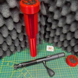PACK ROUGE Protège culasse + guide baguette  Ruger Rifle Precision RPR 308 win avec LOGO RUGER