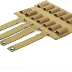 Porte-cartouches 14 emplacements calibre 12 - port ventral - kaki - LIVRAISON GRATUITE