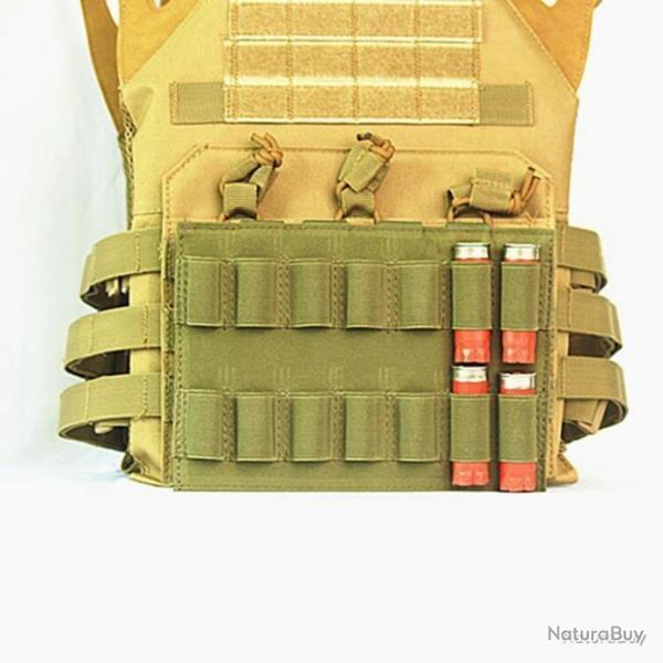 Porte-cartouches 14 emplacements calibre 12 - port ventral - vert - LIVRAISON GRATUITE