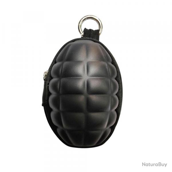 Porte-clefs et porte-monnaie "grenade" - noir - LIVRAISON GRATUITE