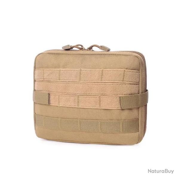 Pochette tactique multi-usages - systme molle - kaki - LIVRAISON GRATUITE