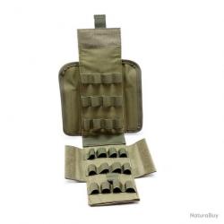Porte-cartouches 25 emplacements calibre 12 - système molle - vert - LIVRAISON GRATUITE