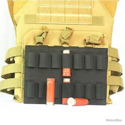 Porte-cartouches 14 emplacements calibre 12 - port ventral - noir - LIVRAISON GRATUITE
