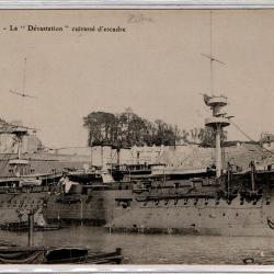 CPA - Marine de Guerre - La " Dévastation " cuirasse d'escadre  N°1107