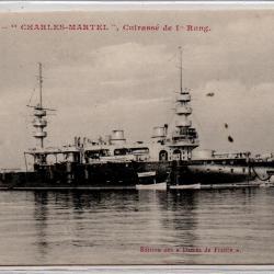 CPA - Marine de Guerre  -  " CHARLES - MARTEL  " Cuirasse de 1 e Rang  N°1111