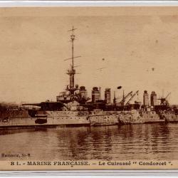 CPA - Marine de Guerre  - Le Cuirasse  " Condorcet " N°1113