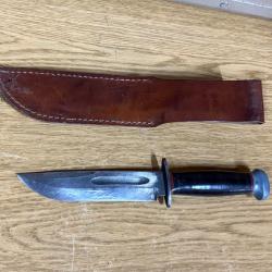 RARE ORIGINAL AUTHENTIQUE WW2 US NAVY USN COMBAT KNIFE RH-PAL-36 EN EXCELLENTE CONDITION !!!!