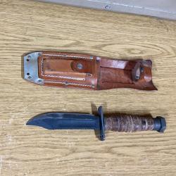 RARE ORIGINAL AUTHENTIQUE 1ST GULF WAR USAF PILOT SURVIVAL KNIFE ONTARIO 1980 EX CONDITION !!!!