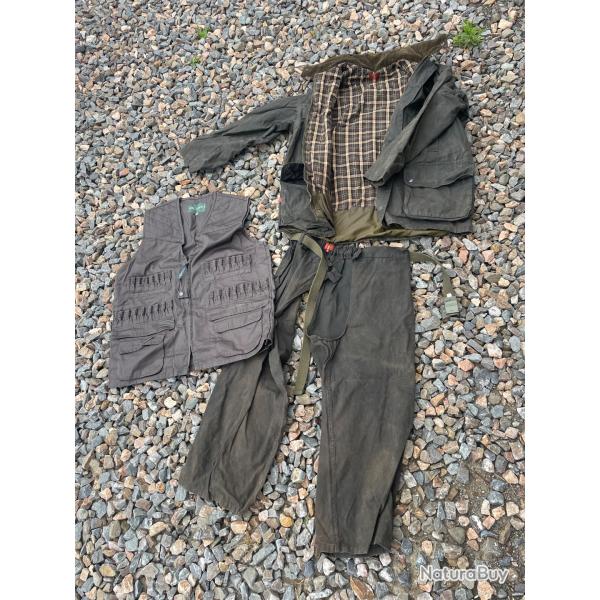 Veste et cuissard chasse huils