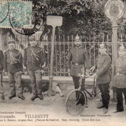 CPA -  FRONTIÈRE FRANCO-ALLEMANDE VILLERUPT  N°1118