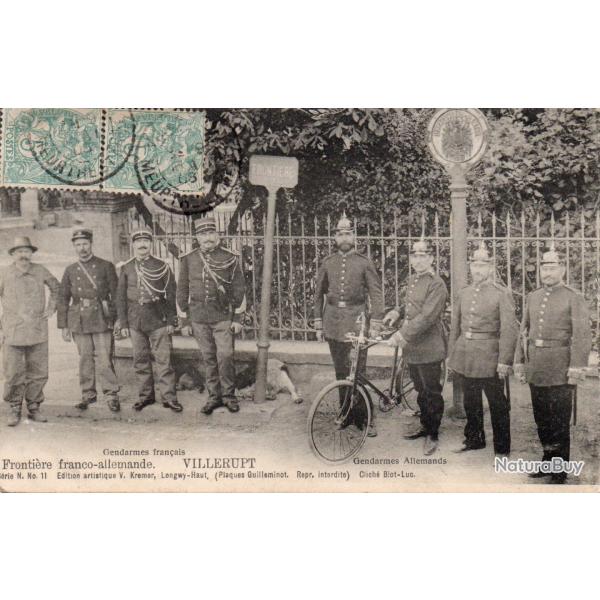 CPA -  FRONTIRE FRANCO-ALLEMANDE VILLERUPT  N1118