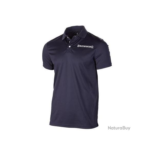 Polo Manches Courtes Homme Browning Ultra Sport - Bleu Bleu XXL