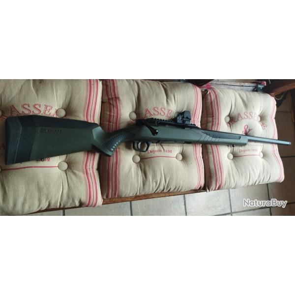 carabine lineaire SAVAGE IMPULSE cal 30.06 (quasiment neuve, 6 balles tires reglage point rouge)