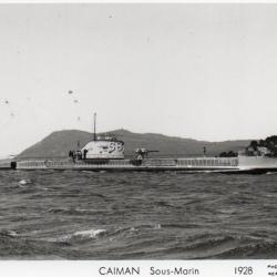 CPA - Marine de Guerre - Sous - Marin  " CAIMAN " 1928 N°1121