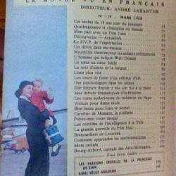 Constellation - Le monde vu en France numero 119 Mars 1958 -