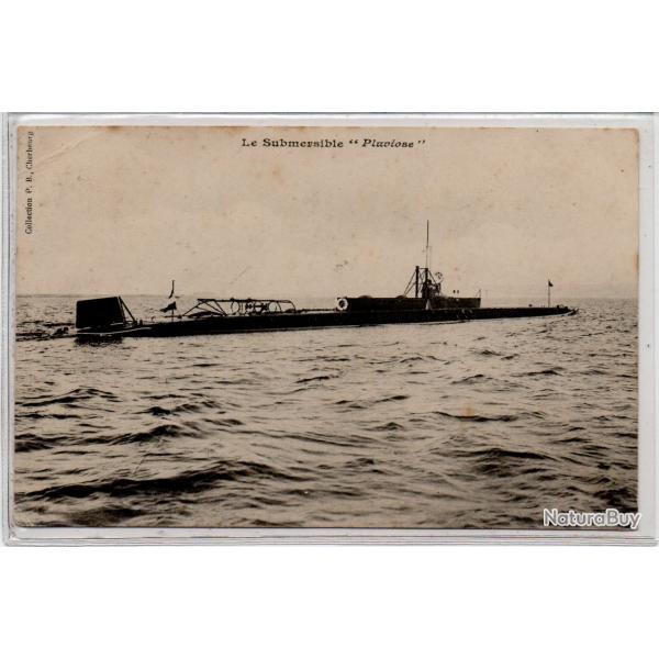 CPA - Marine de Guerre - Le Submersible " Pluviose " N1122