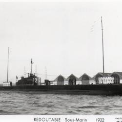 CPA - Marine de Guerre - " REDOUTABLE " Sous-Marin 1932 N°1124