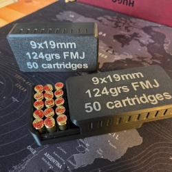 Boîte pour munitions 9mm