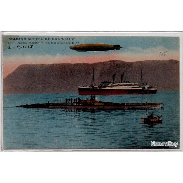 CPA - Marine de Guerre - Le Sous-Marin " ANDROMAQUE " N1125