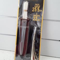 Pack dague 25,5cm + trombe 22cm Verney carron