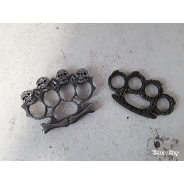 Lot de 2 poings amricains